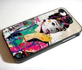 Audrey Hepburn art - Custom iPhone 4/4S, iPhone 5, Samsung Galaxy S3 Case