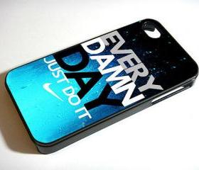 Every Damn Day Just Do iT Nike Blue Combination - Custom iPhone 4/4S, iPhone 5, Samsung Galaxy S3 Case