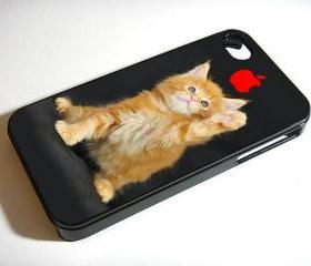 FUNNY CAT Kitten Kitty - Custom iPhone 4/4S, iPhone 5, Samsung Galaxy S3 Case
