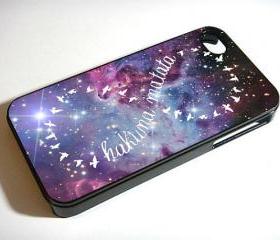 Hakuna Matata Infinity Galaxy Nebula - Custom iPhone 4/4S, iPhone 5, Samsung Galaxy S3 Case