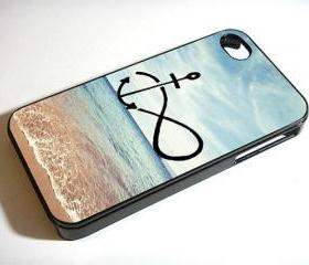 Infinity Anchor Refuse to Sink Blue Ocean Beach - Custom iPhone 4/4S, iPhone 5, Samsung Galaxy S3 Case