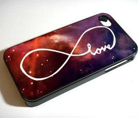 Infinity Love Galaxy Nebula Over Space - Custom iPhone 4/4S, iPhone 5, Samsung Galaxy S3 Case