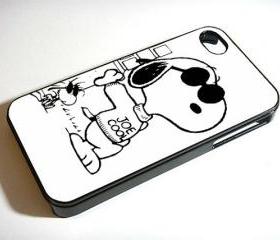 Joe Cool Snoopy Charlie Brown - Custom iPhone 4/4S, iPhone 5, Samsung Galaxy S3 Case