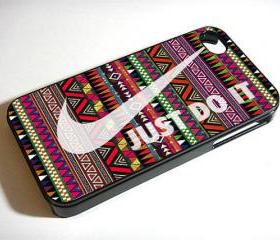 Just Do It Case nike case aztec case - Custom iPhone 4/4S, iPhone 5, Samsung Galaxy S3 Case