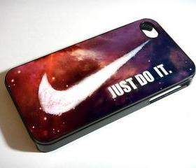 Just Do It Nike Galaxy Nebula Space Case - Custom iPhone 4/4S, iPhone 5, Samsung Galaxy S3 Case