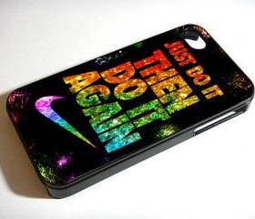 Just Do It Then Do It Again Nike Sparkle - Custom iPhone 4/4S, iPhone 5, Samsung Galaxy S3 Case