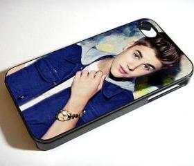 Justin Bieber Blue Jacket - Custom iPhone 4/4S, iPhone 5, Samsung Galaxy S3 Case