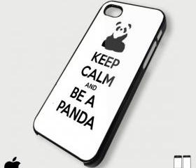 keep calm and Be A Panda - Custom iPhone 4/4S, iPhone 5, Samsung Galaxy S3 Case
