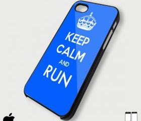 keep Calm and Run - Custom iPhone 4/4S, iPhone 5, Samsung Galaxy S3 Case