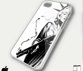 Liberty Marilyn Monroe Gun - Custom iPhone 4/4S, iPhone 5, Samsung Galaxy S3 Case