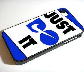 Nike Just Do It Blue - Custom iPhone 4/4S, iPhone 5, Samsung Galaxy S3 Case