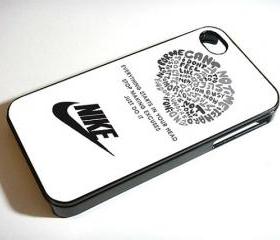 Nike Just do it quote Logo - Custom iPhone 4/4S, iPhone 5, Samsung Galaxy S3 Case