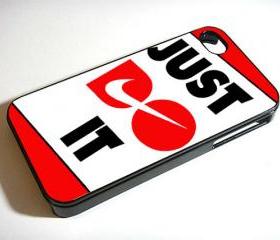 Nike Just Do It Red - Custom iPhone 4/4S, iPhone 5, Samsung Galaxy S3 Case