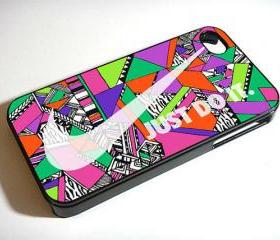 Nike JUST DO IT with wonderful aztec pattern - Custom iPhone 4/4S, iPhone 5, Samsung Galaxy S3 Case