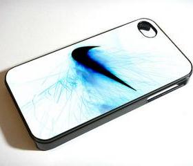 Nike Logo Blue Fire Just Do It - Custom iPhone 4/4S, iPhone 5, Samsung Galaxy S3 Case