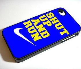 Nike Shut Up and Run Shut Up and Jump - Custom iPhone 4/4S, iPhone 5, Samsung Galaxy S3 Case