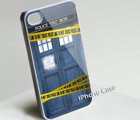 Police Box Line Police - Custom iPhone 4/4S, iPhone 5, Samsung Galaxy S3 Case